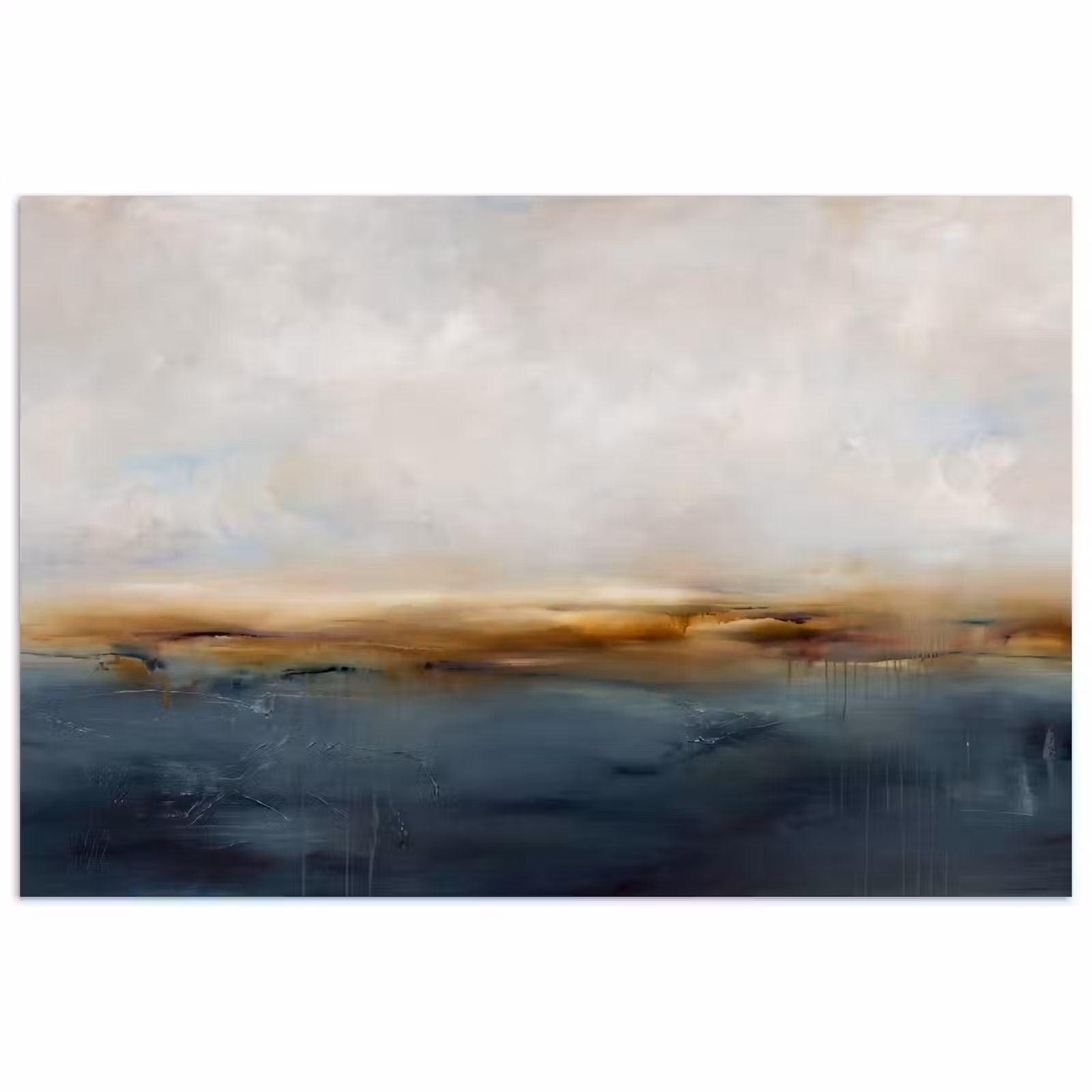 Poster - Abstract - Horizon - Water - Modern - Beige — 1