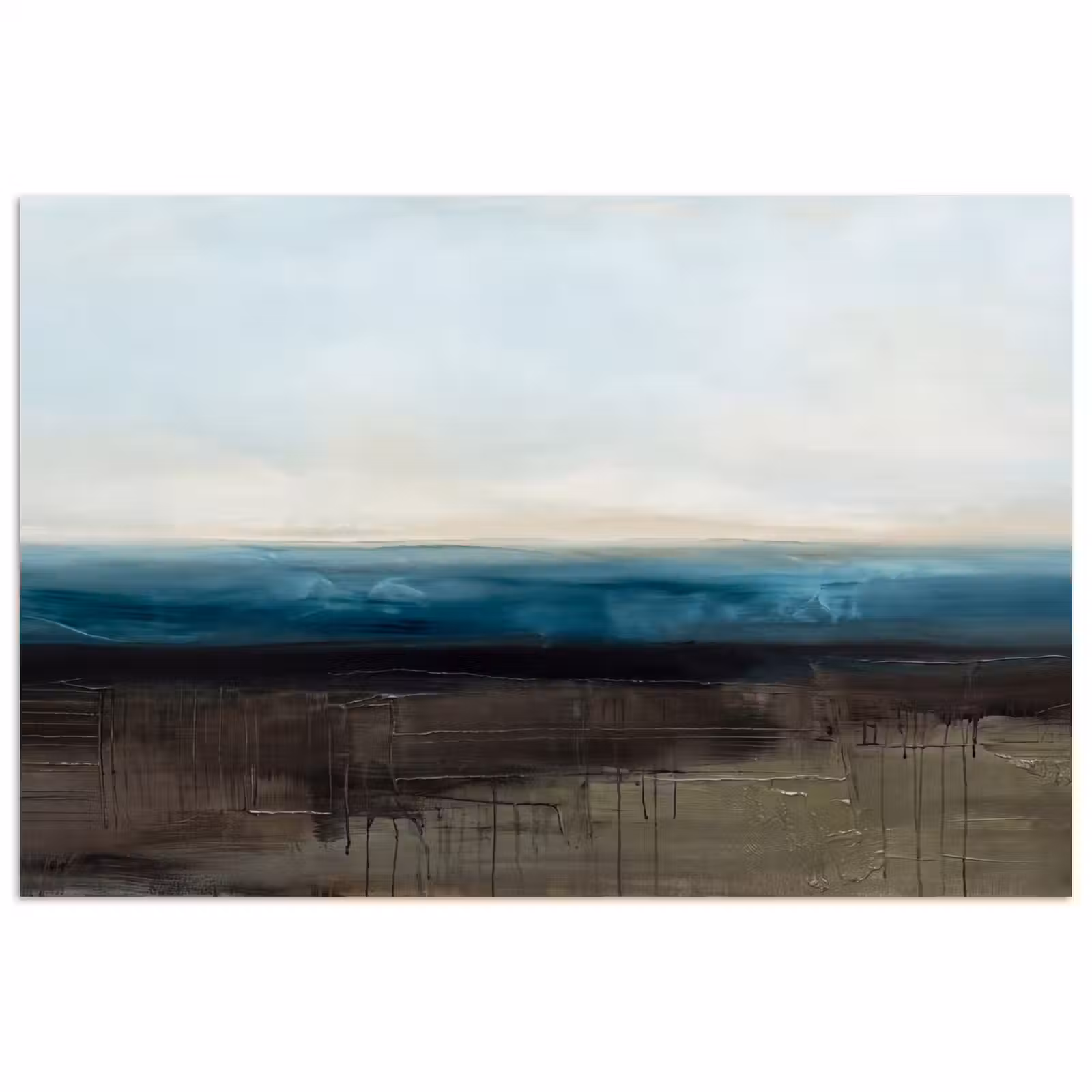Poster - Abstract - Landschap - Horizon - Blauw - Modern — 1