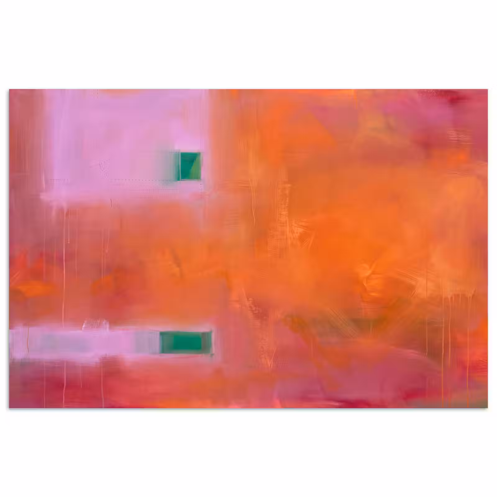 Poster - Abstract - Vlakken - Kunst - Modern - Oranje — 1
