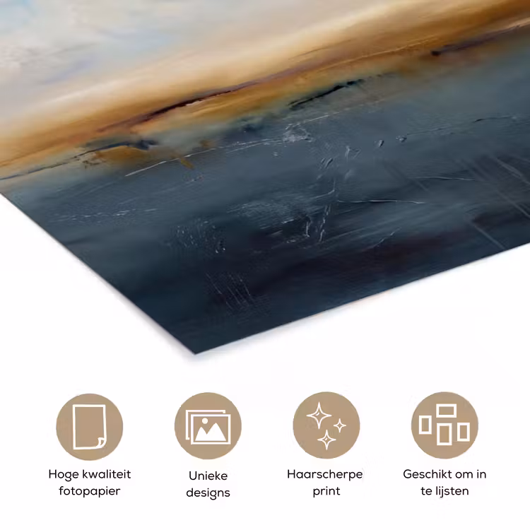 Poster - Abstract - Horizon - Water - Modern - Beige — 5