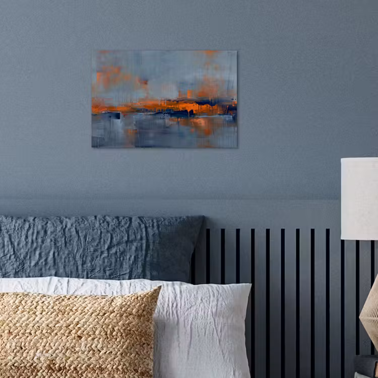 Poster - Abstract - Kleuren - Modern - Oranje - Grijs — 3