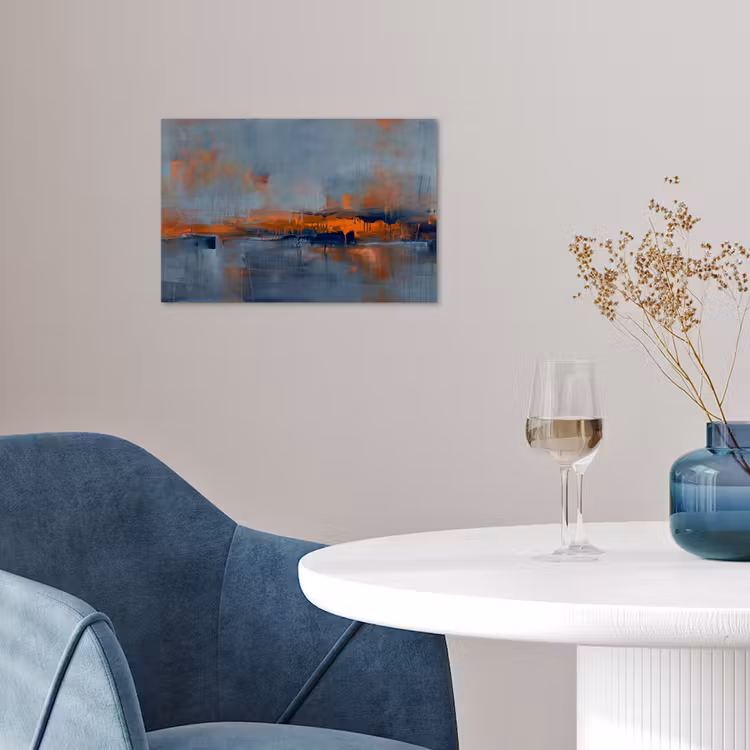 Poster - Abstract - Kleuren - Modern - Oranje - Grijs — 4