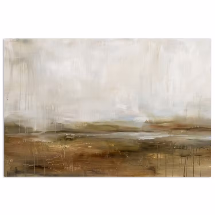 Poster - Abstract - Landschap - Natuur - Beige - Bruin — 1