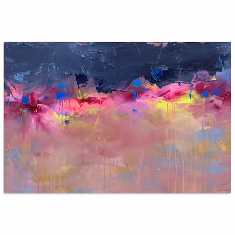 Poster - Abstract - Textuur - Kleuren - Modern - Roze — 1