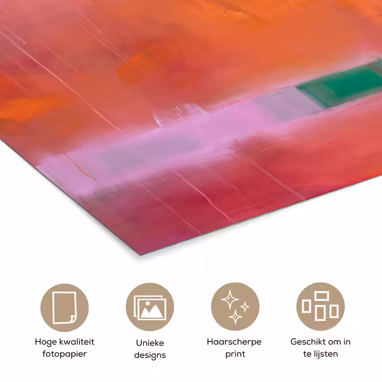 Poster - Abstract - Vlakken - Kunst - Modern - Oranje — 5
