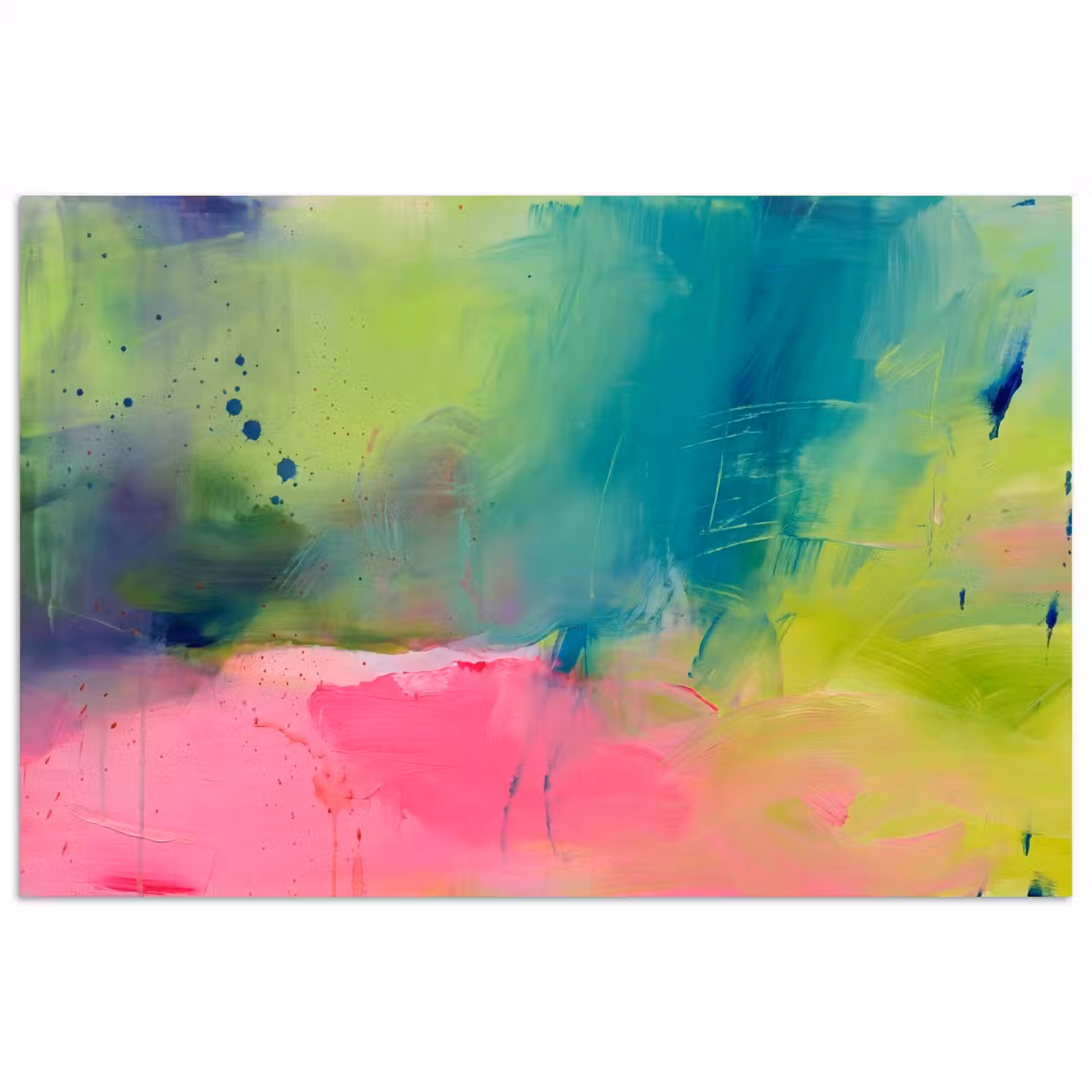 Poster - Abstract - Kleuren - Modern - Groen - Roze — 1