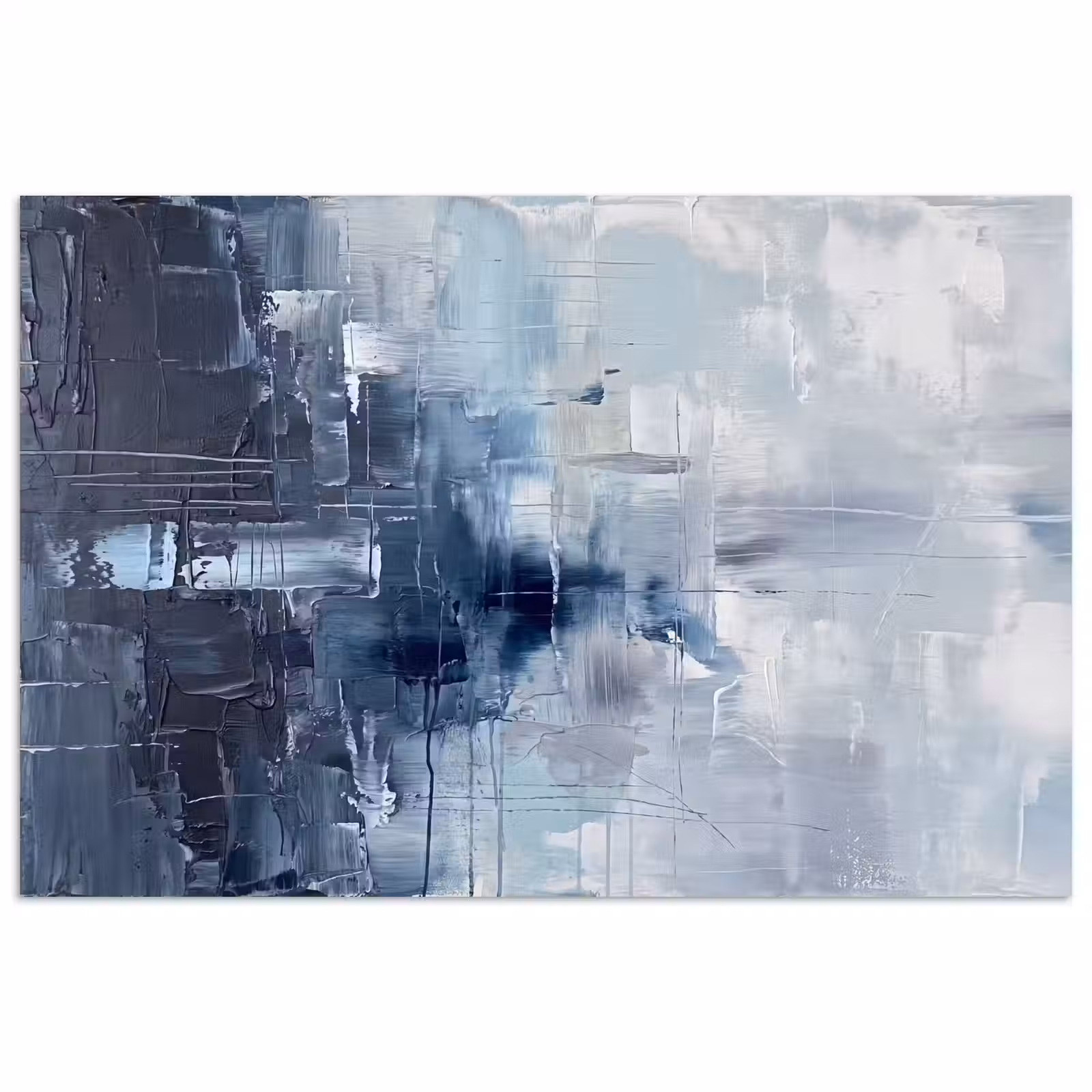 Poster - Abstract - Textuur - Kunst - Modern - Blauw — 1