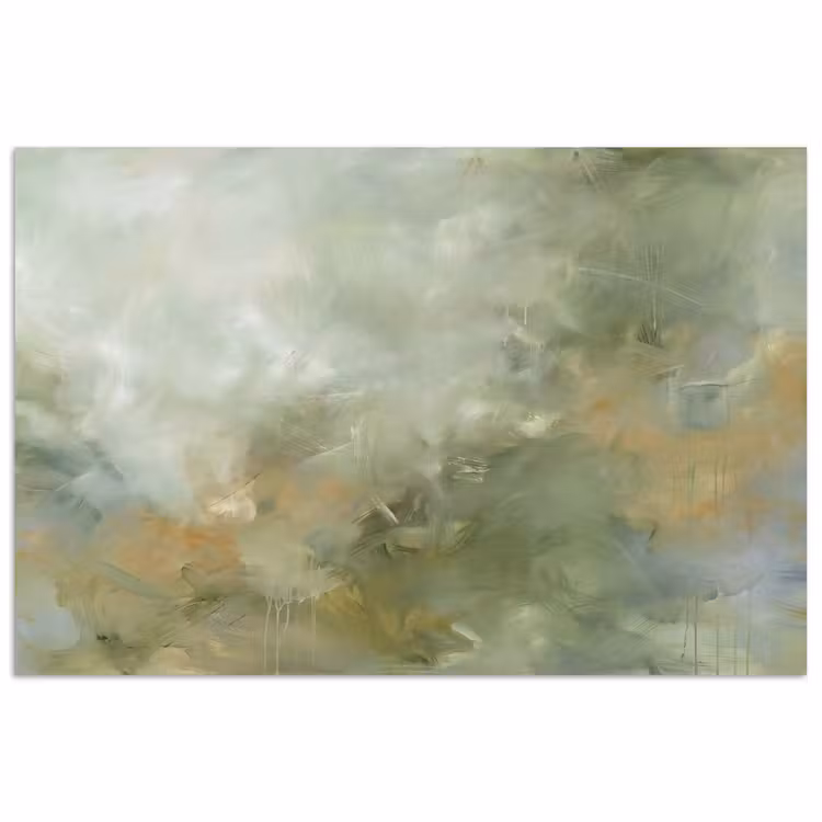 Poster - Abstract - Groen - Beige - Modern - Kunst — 1
