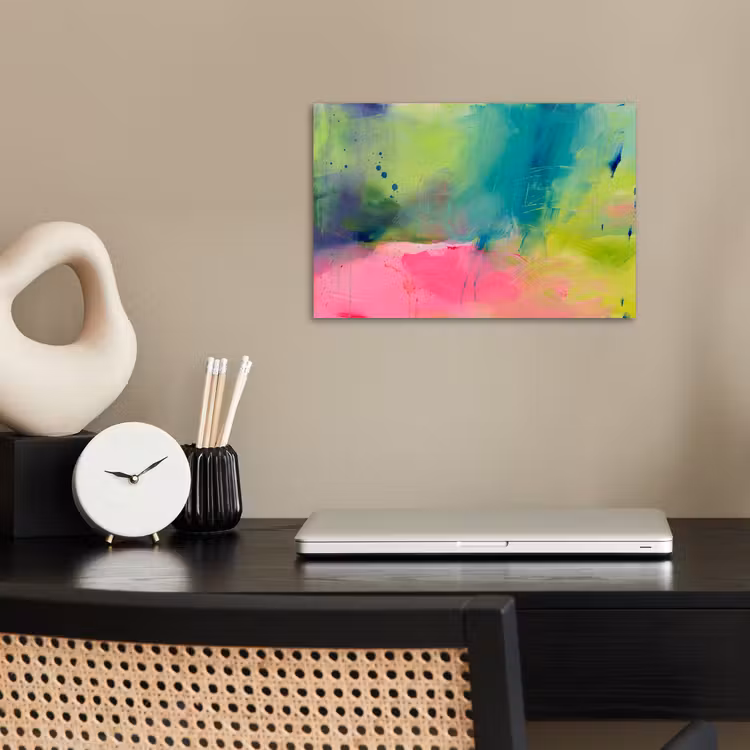 Poster - Abstract - Kleuren - Modern - Groen - Roze — 2