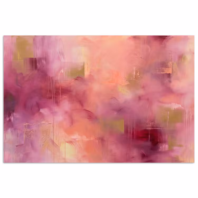 Poster - Abstract - Kleuren - Modern - Roze - Paars — 1