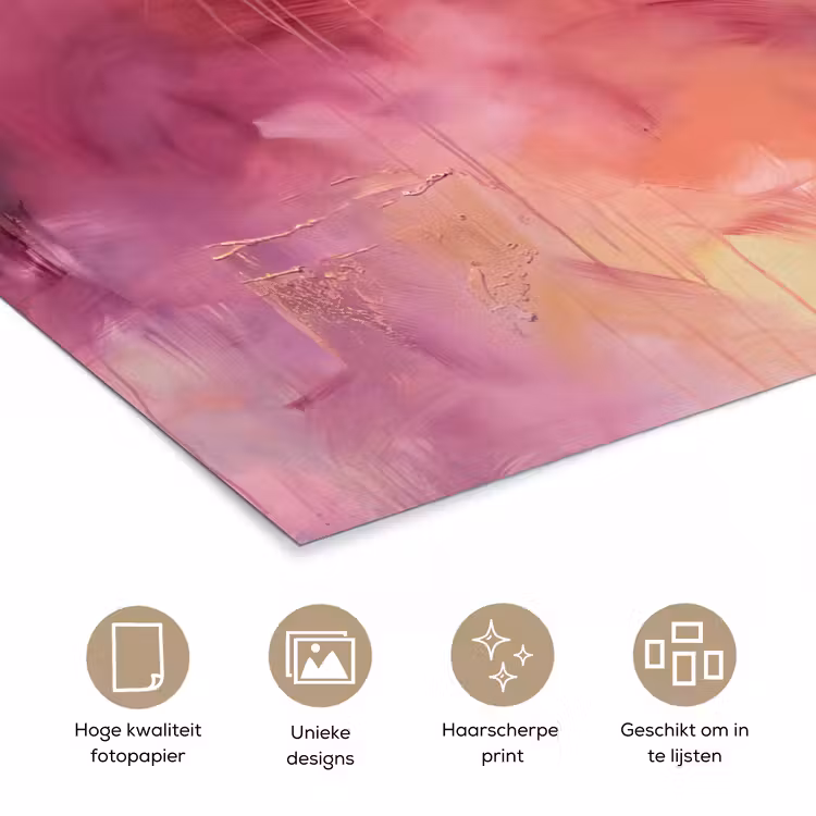 Poster - Abstract - Kleuren - Modern - Roze - Paars — 5