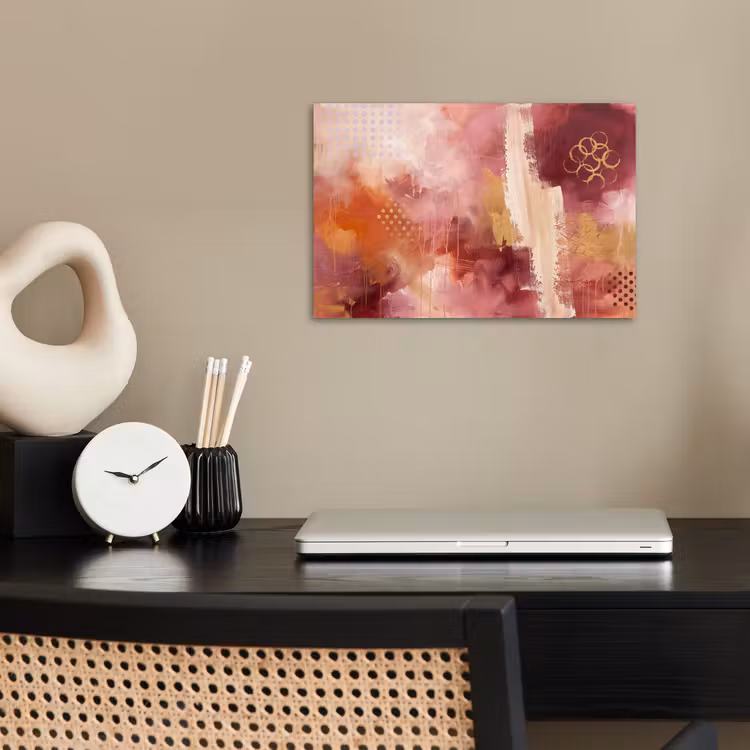Poster - Abstract - Rood - Goud - Modern - Kunst — 2
