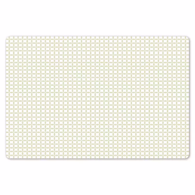 Placemat - 6 stuks - Saliegroen - Geometrisch - Cirkels - Patroon — 7