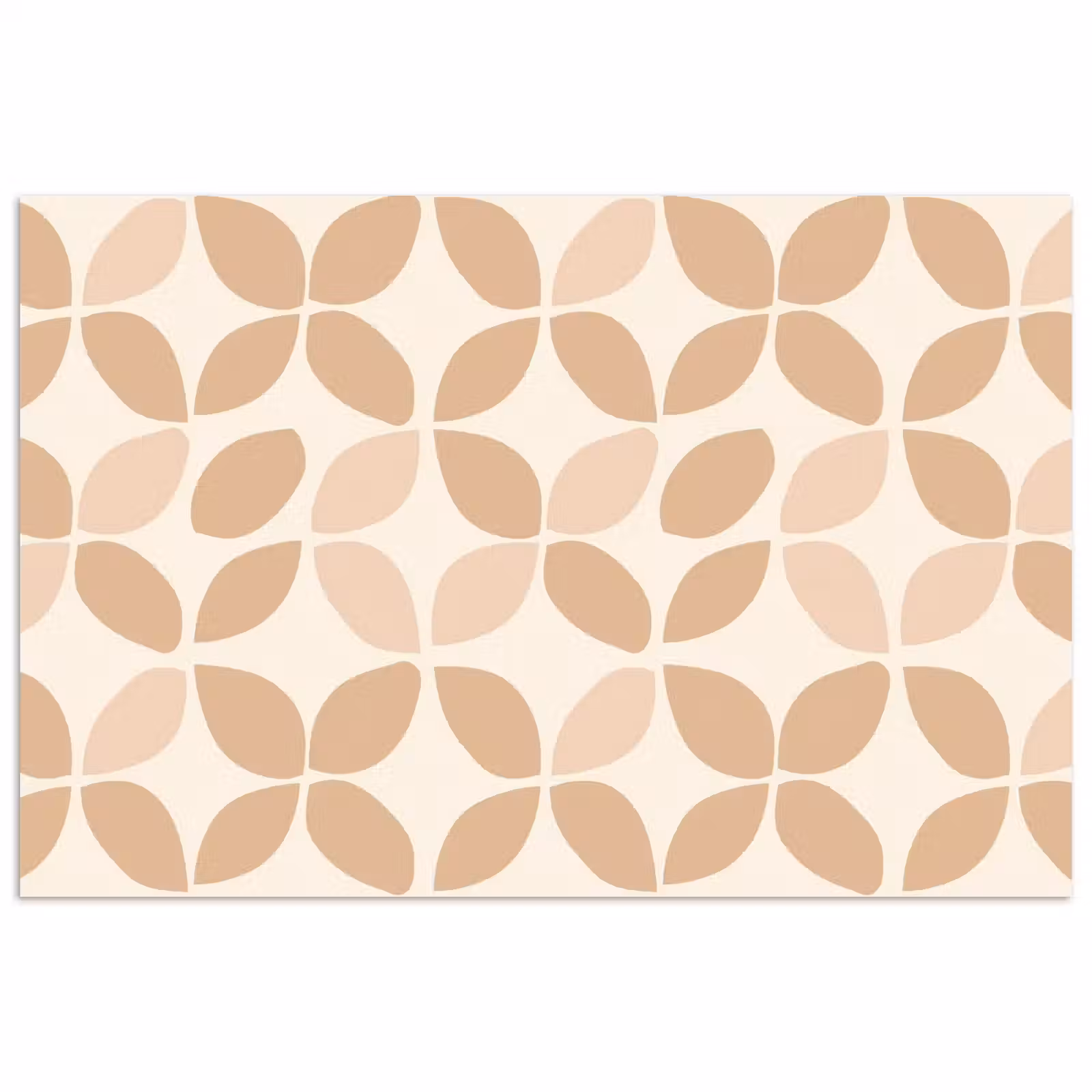 Poster - Beige - Bladeren - Minimalistisch - Patroon — 1