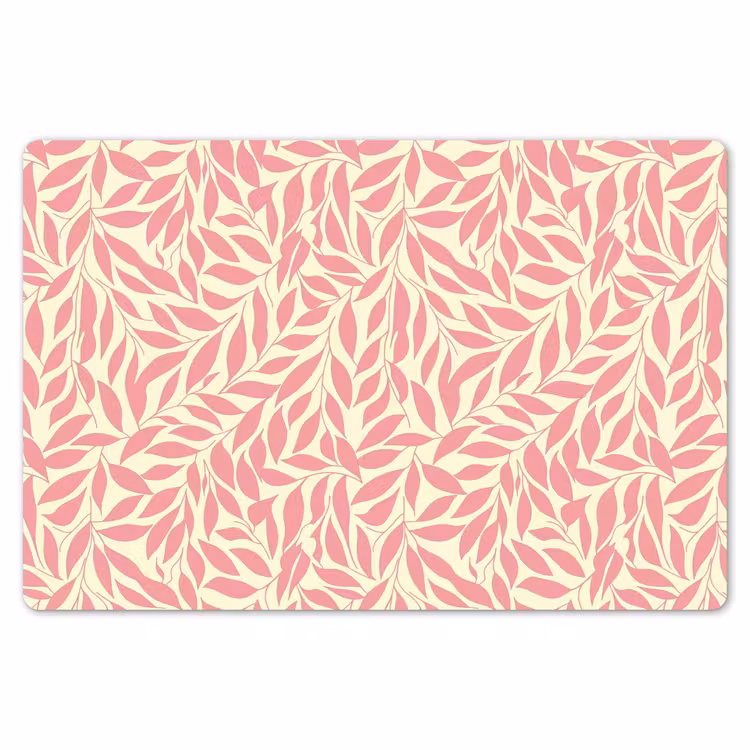 Placemat - 6 stuks - Roze - Bladeren - Dynamisch - Patroon — 7