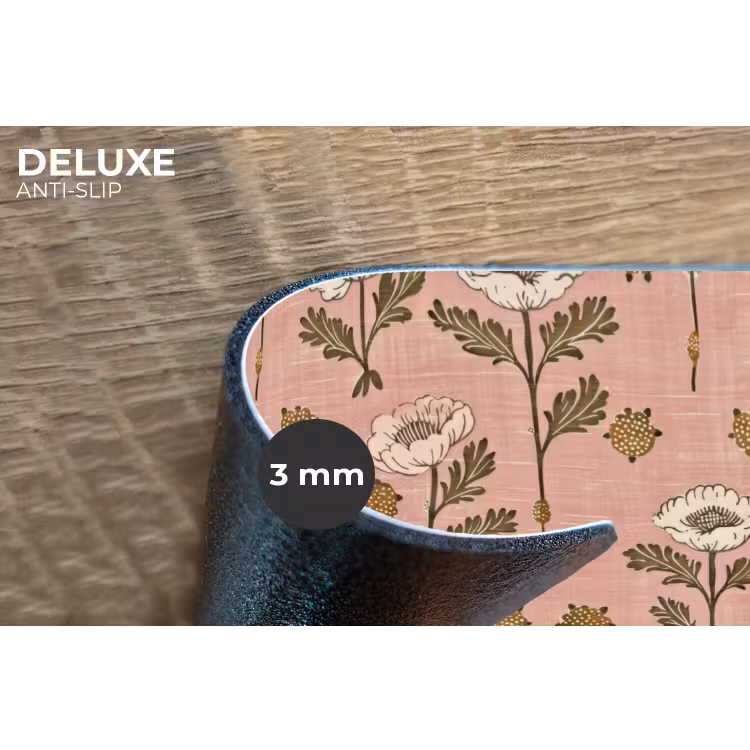 Placemat - 6 stuks - Roze - Bloemen - Vintage - Textuur — 4