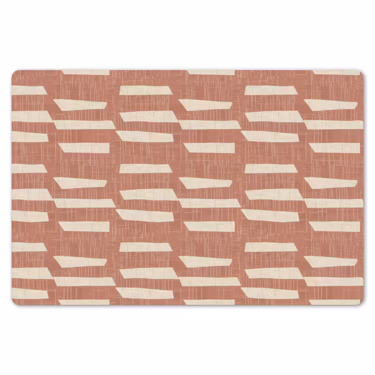 Placemat - 6 stuks - Terracotta - Abstract - Textuur - Patroon — 7