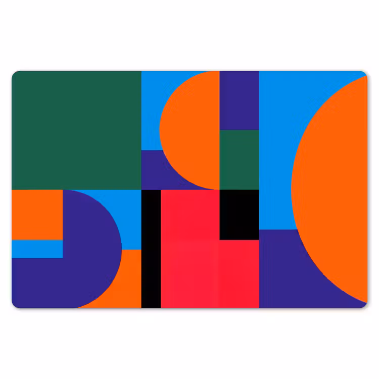 Placemat - 6 stuks - Geometrisch - Abstract - Vormen - Kleurrijk - Modern — 7