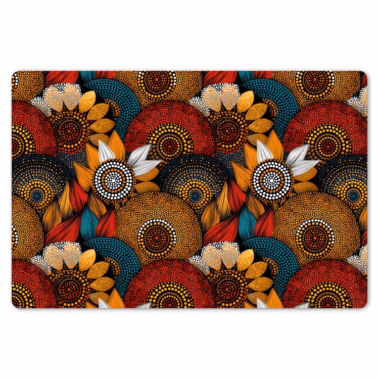 Placemat - 6 stuks - Kleurrijk - Aboriginal - Dot Painting - Botanisch - Patroon — 7