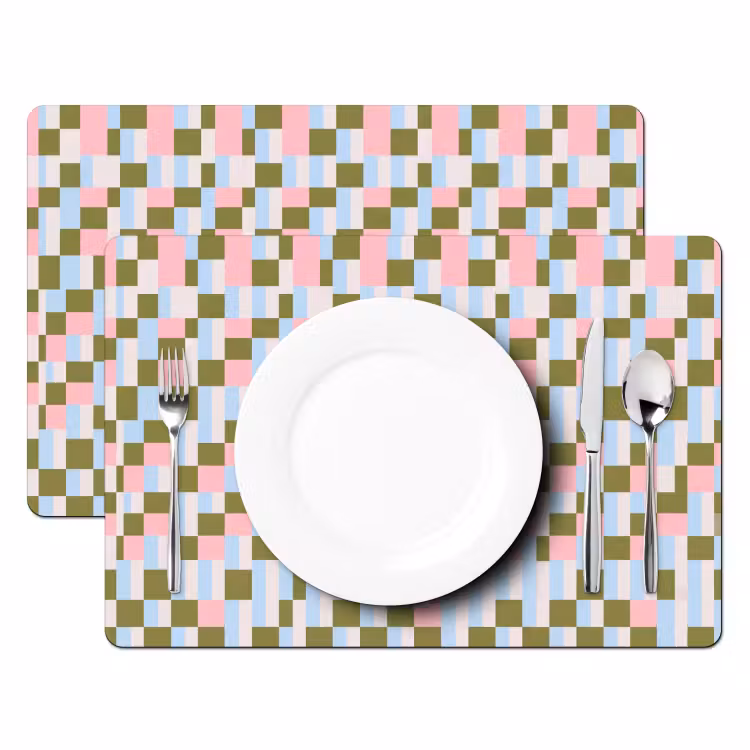 Placemat - 6 stuks - Patroon - Geometrisch - Abstract - Kleurrijk - Modern — 2