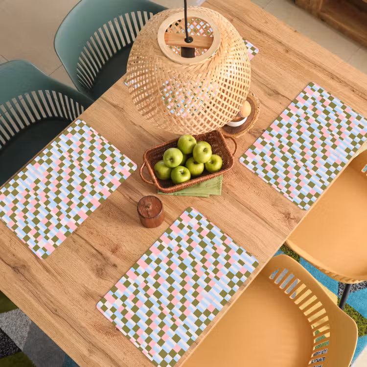 Placemat - 6 stuks - Patroon - Geometrisch - Abstract - Kleurrijk - Modern — 6