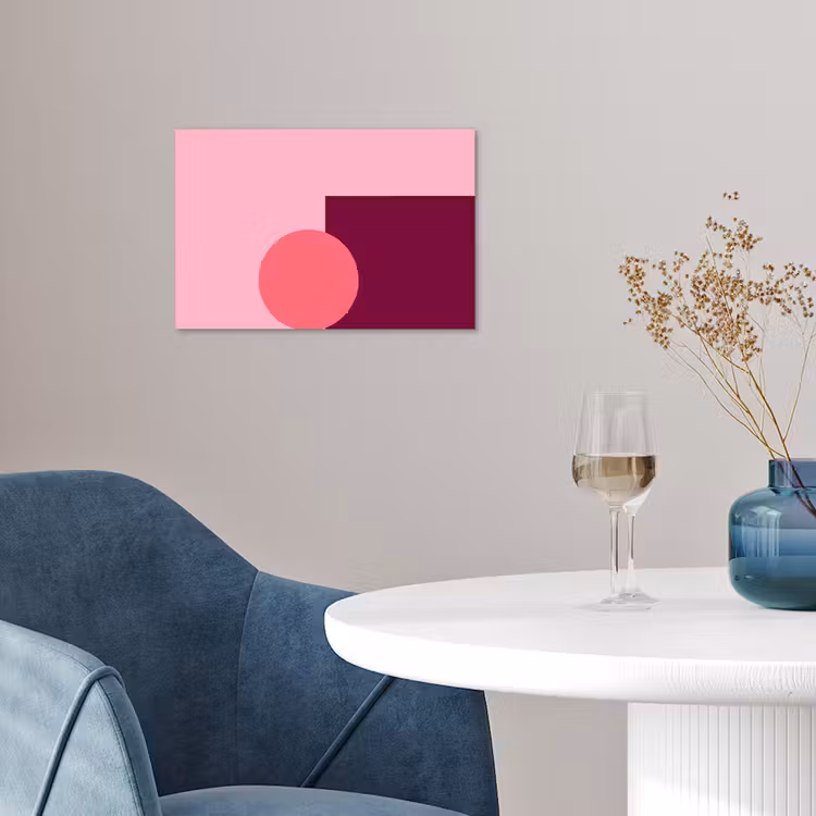 Poster - Abstract - Vormen - Roze - Modern - Design — 4