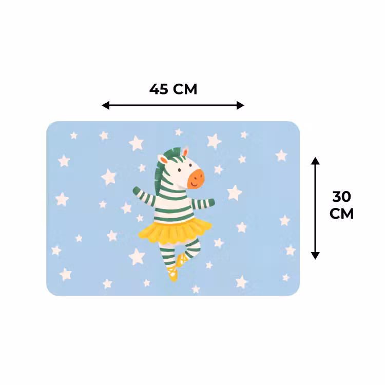 Placemat - 6 stuks - Dieren - Dans - Illustratie - Kinderkamer - Sterren — 3