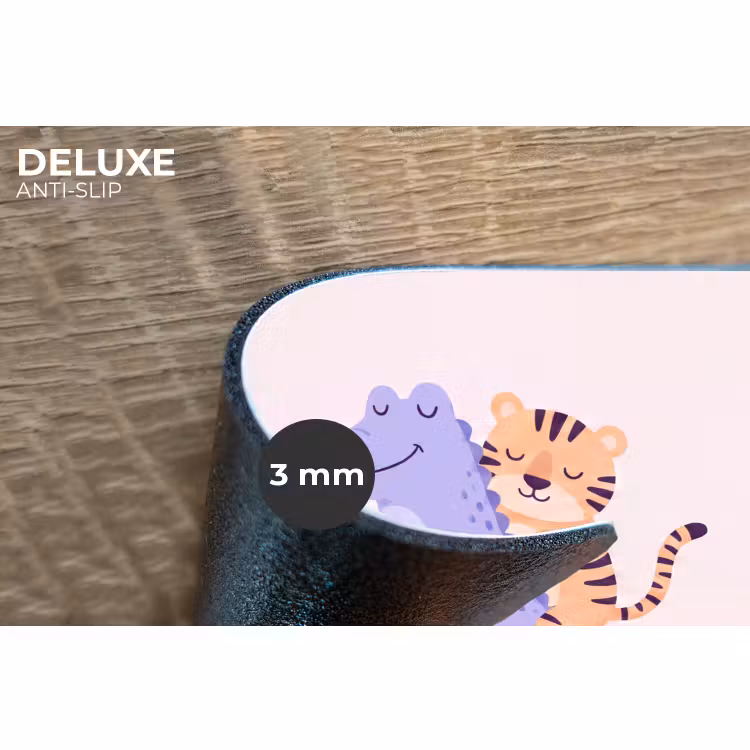 Placemat - 6 stuks - Dieren - Fiets - Vriendschap - Illustratie - Roze — 4