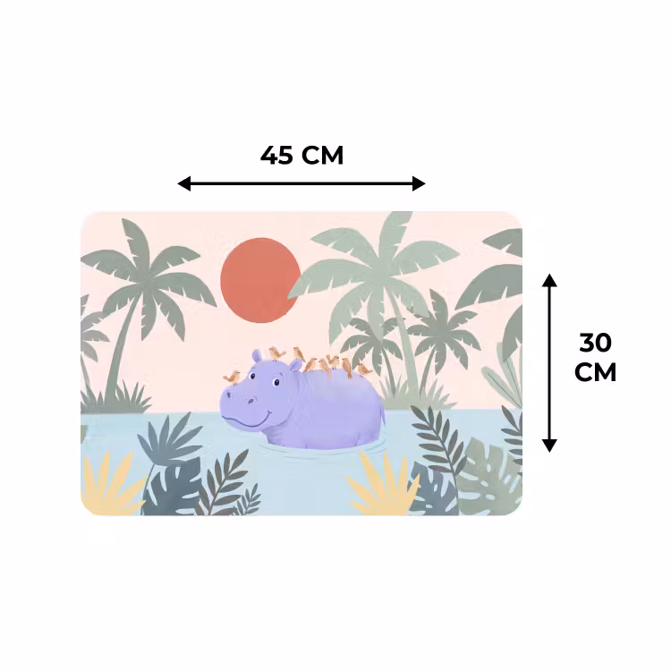 Placemat - 6 stuks - Dieren - Vogel - Water - Natuur - Illustratie — 3