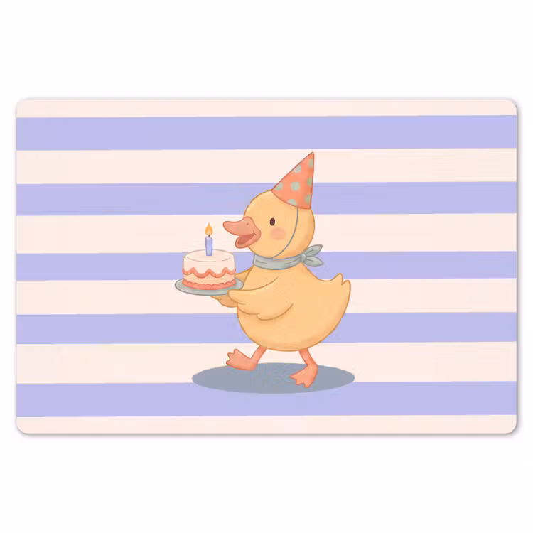 Placemat - 6 stuks - Vogel - Feest - Taart - Kinder - Illustratie — 7