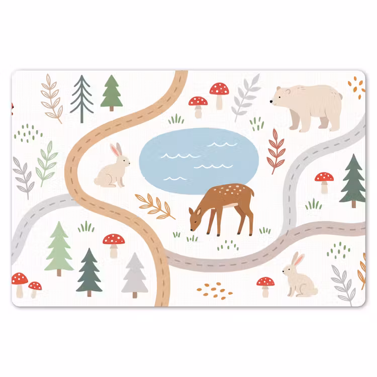 Placemat - 6 stuks - Dieren - Bos - Illustratie — 7