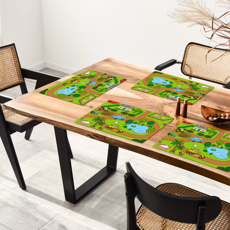 Placemat - 6 stuks - Platteland - Dieren - Cartoon — 5
