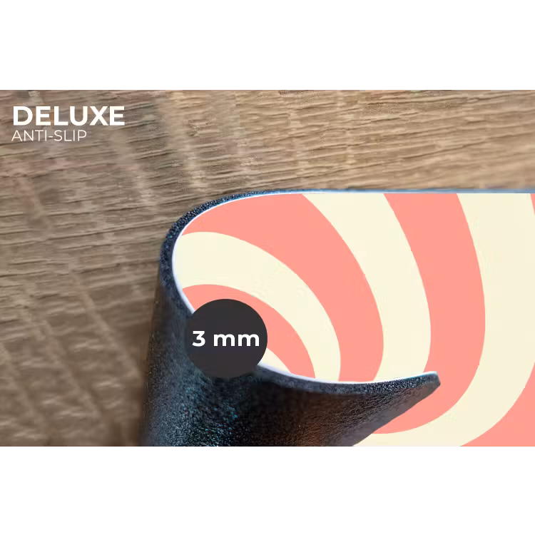 Placemat - 6 stuks - Spiraal - Patroon - Abstract - Roze - Beige — 4