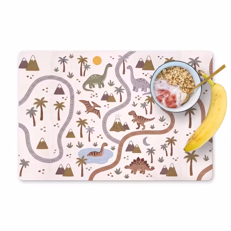 Placemat - 6 stuks - Dinosaurus - Natuur - Speels — 1