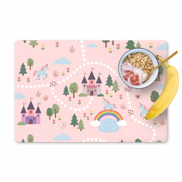Placemat - 6 stuks - Eenhoorn - Kasteel - Fantasy — 1