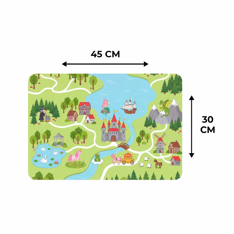 Placemat - 6 stuks - Kasteel - Fantasie - Cartoon — 3