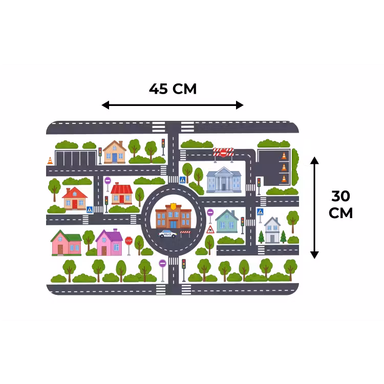 Placemat - 6 stuks - Stad - Plattegrond - Illustratie — 3