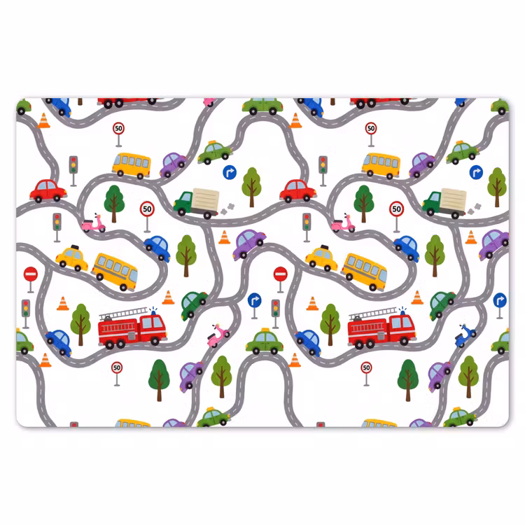 Placemat - 6 stuks - Voertuig - Weg - Patroon — 7