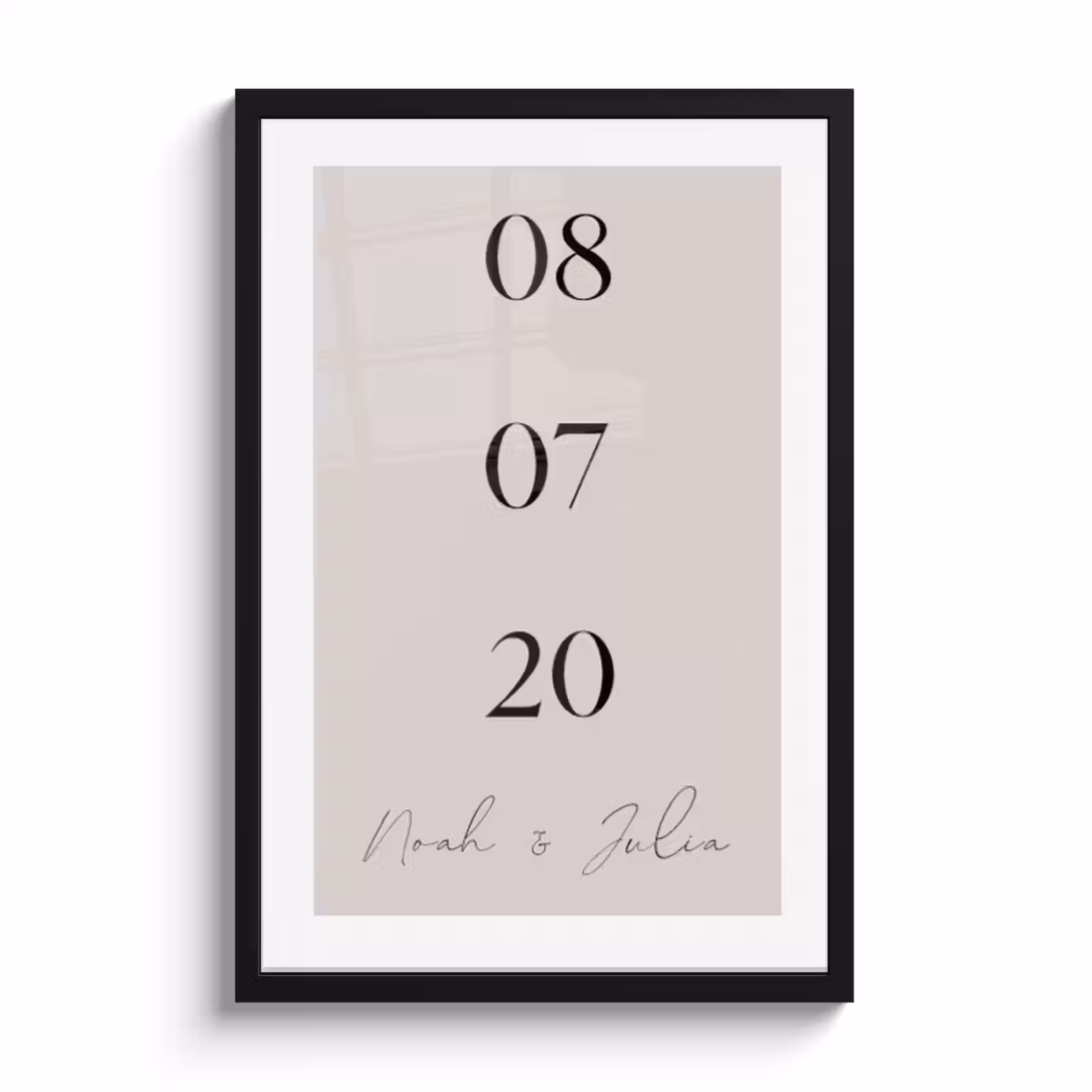 Poster met lijst - Datum — 1