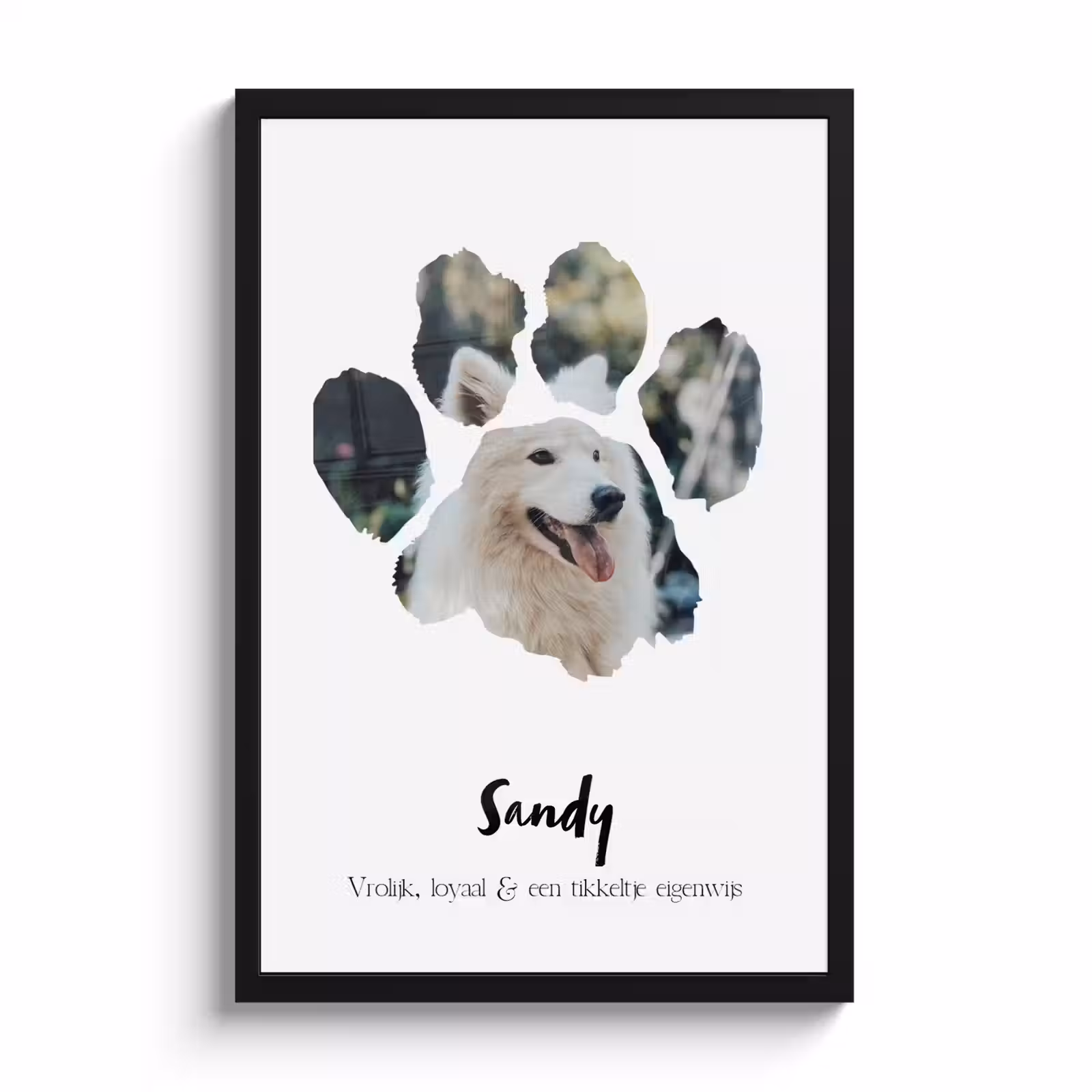 Poster met lijst - Dierenpootje — 1
