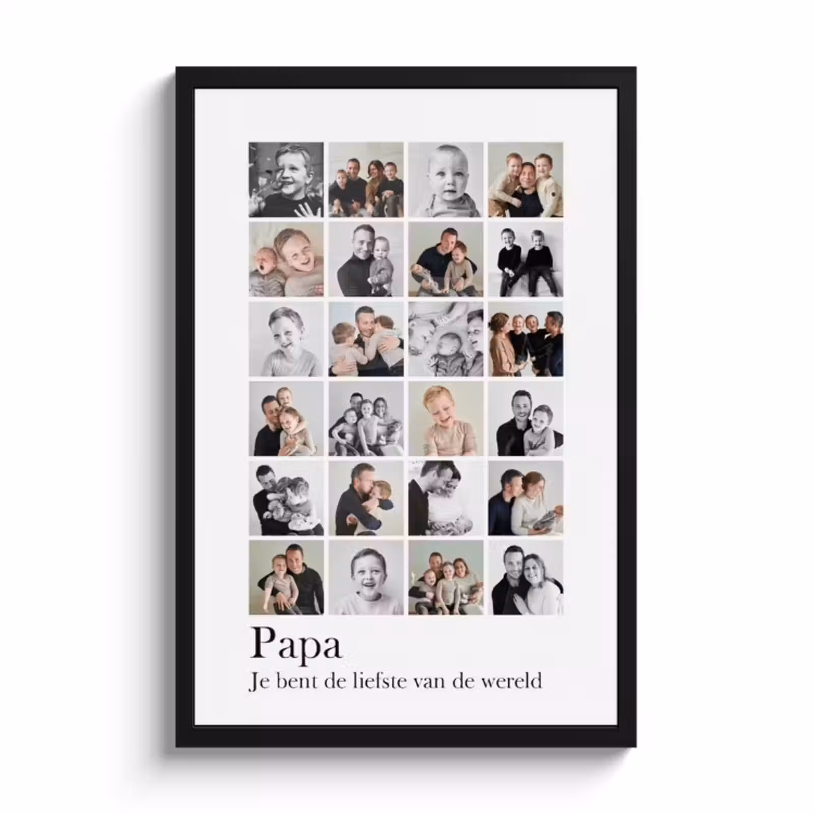Poster met lijst - Collage Papa — 1