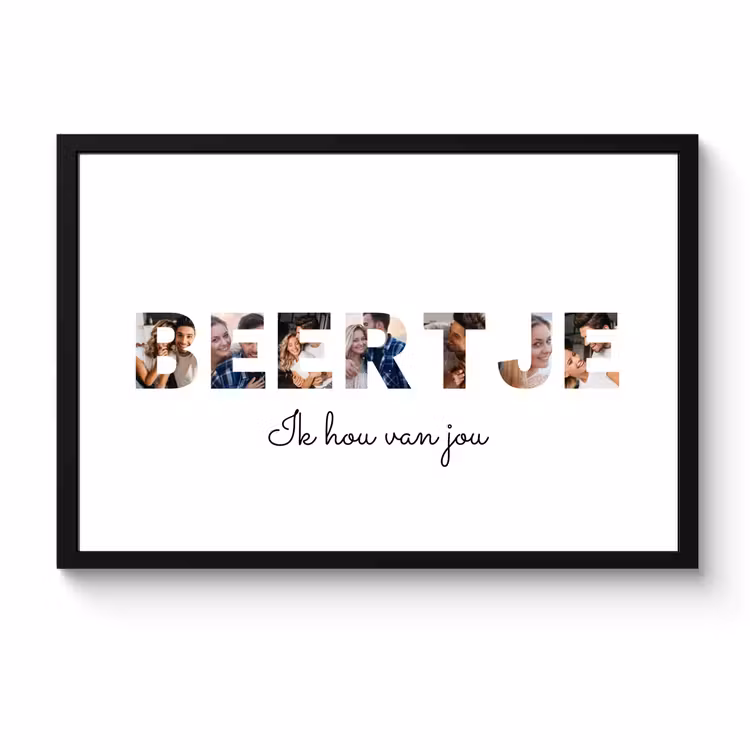 Poster met lijst - Beertje — 1
