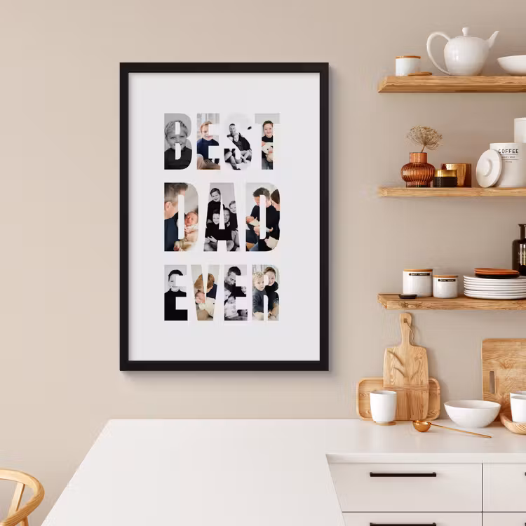 Poster met lijst - Best dad ever — 4