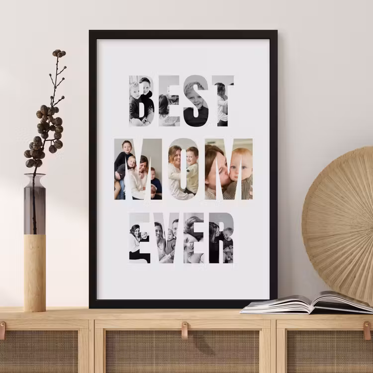 Poster met lijst - Best mom ever — 4