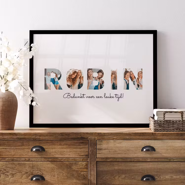 Poster met lijst - Eigen naam — 4