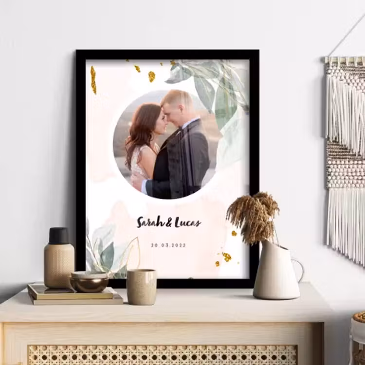 Poster met lijst - Getrouwd — 2