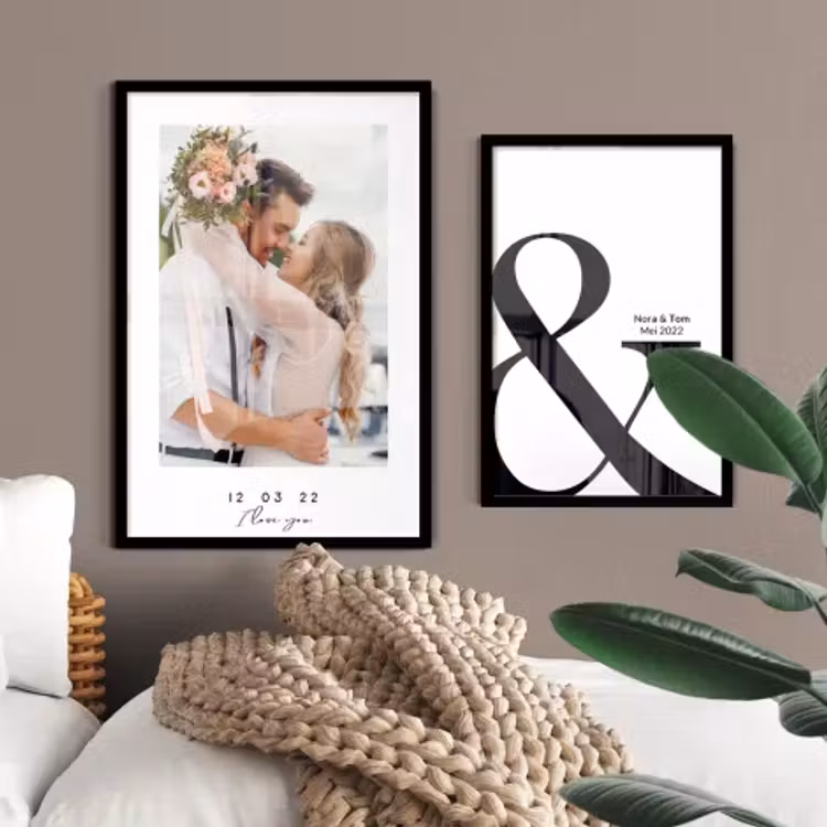Poster met lijst - Getrouwd — 4