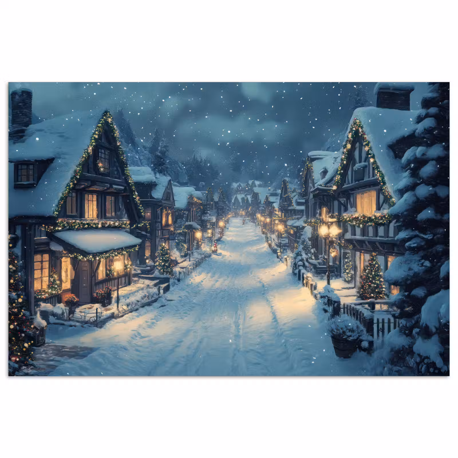 Poster - Kerstdorp - Kerst - Sneeuw - Winter — 1
