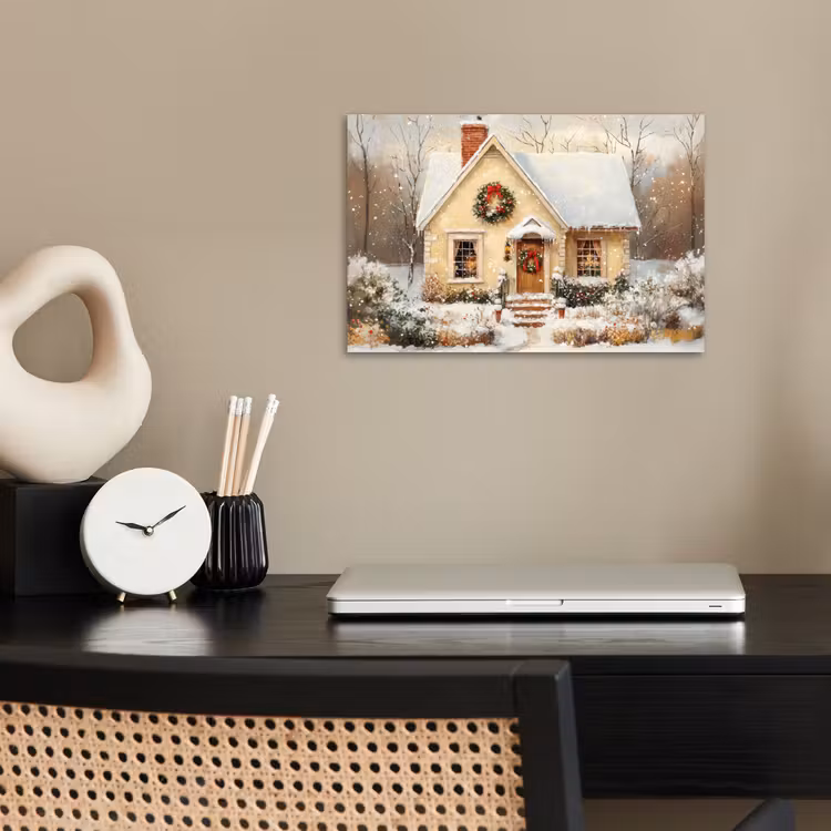 Poster - Kerst - Huis - Winter - Sneeuw — 2