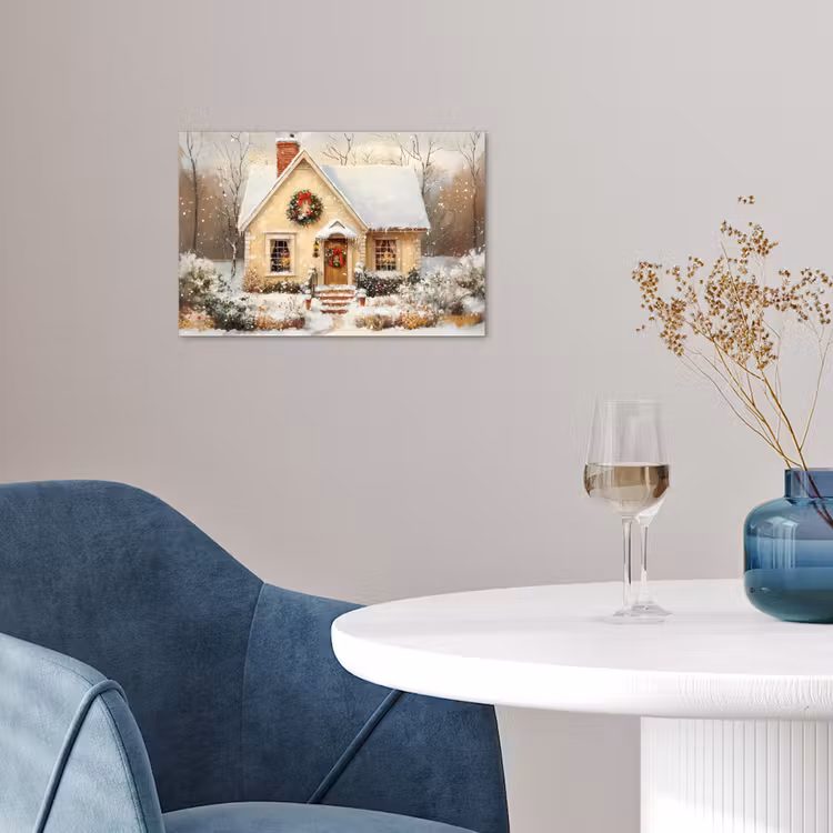 Poster - Kerst - Huis - Winter - Sneeuw — 4